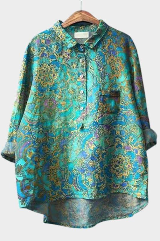 Ivonne | Blusa floreale premium elegante per l'uso quotidiano