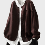 Cardigan lavorato a maglia morbido