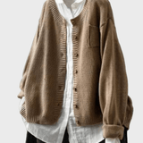 Cardigan lavorato a maglia morbido