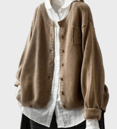 Cardigan lavorato a maglia morbido