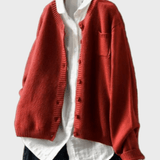 Cardigan lavorato a maglia morbido