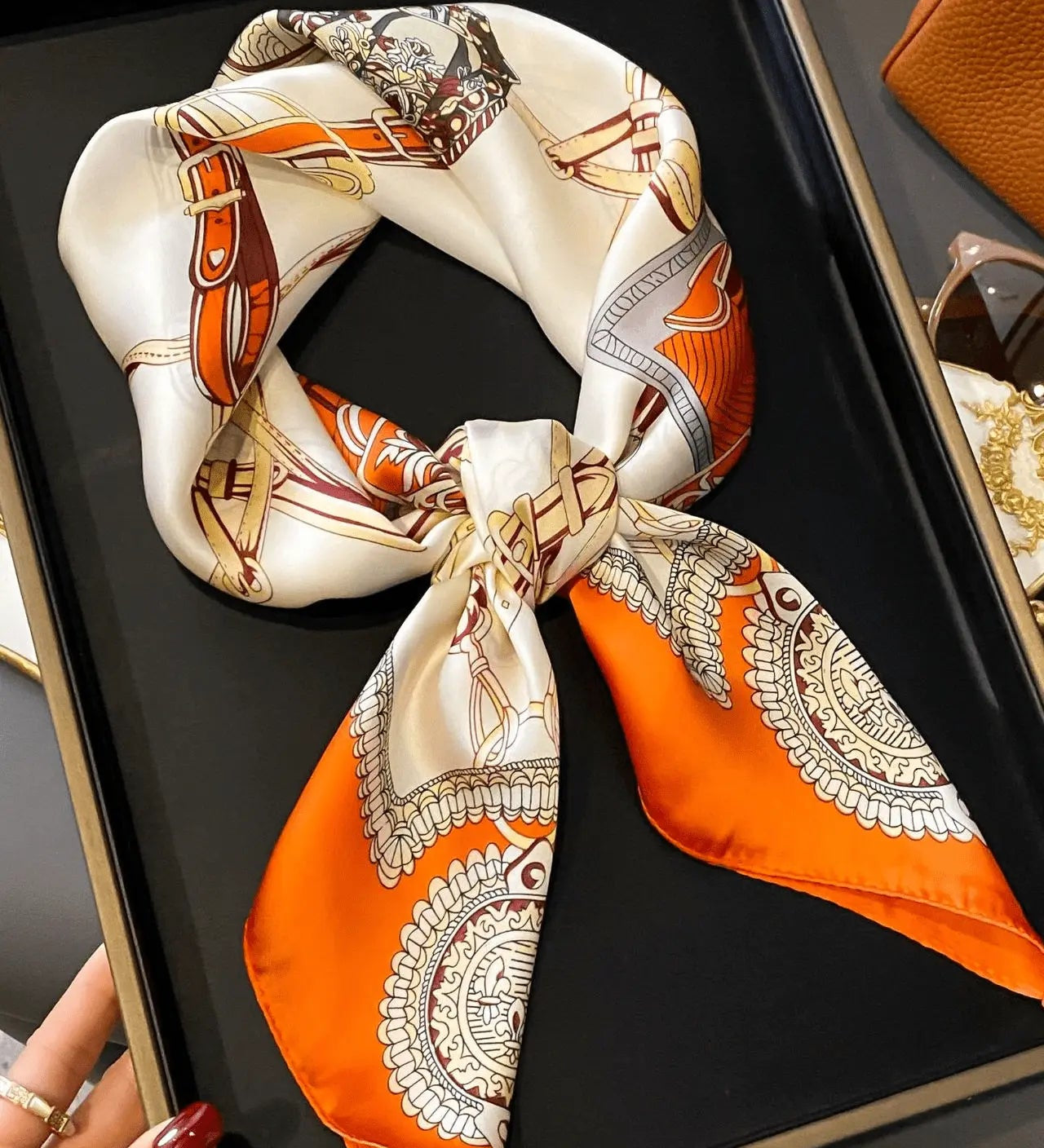 Klara Foulard (100% seta - 68cm) Bella Roma