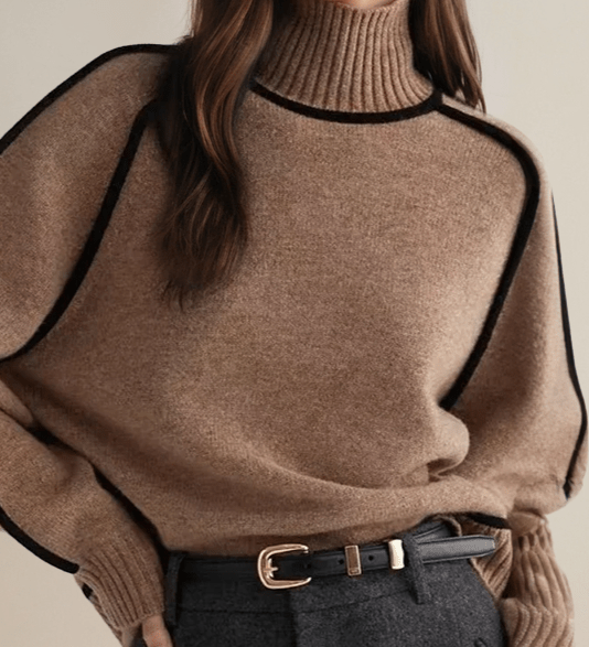 Lara™ Maglione con colletto alto