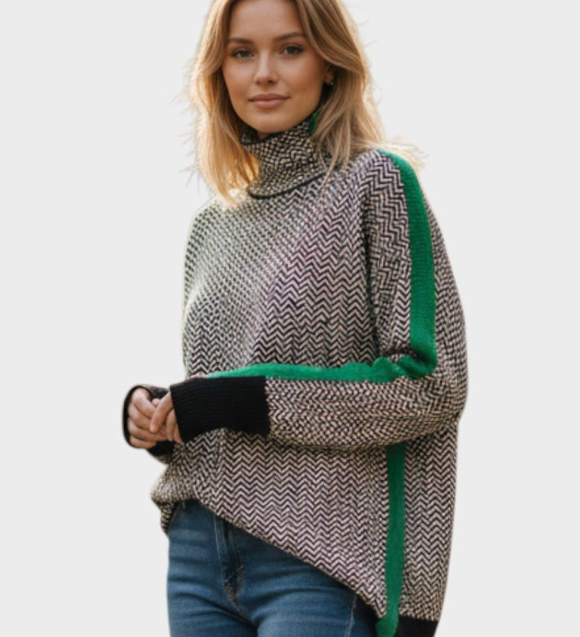Leena™ Maglione con colletto alto