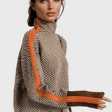 Leena™ Maglione con colletto alto