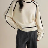 Donna | Elegante Maglione con Collo Alto