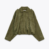 Mara - Cappotto in pelle di nubuck