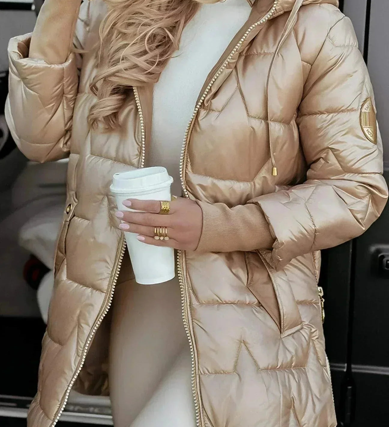 Marcella™ | Elegante cappotto autunnale con cappuccio
