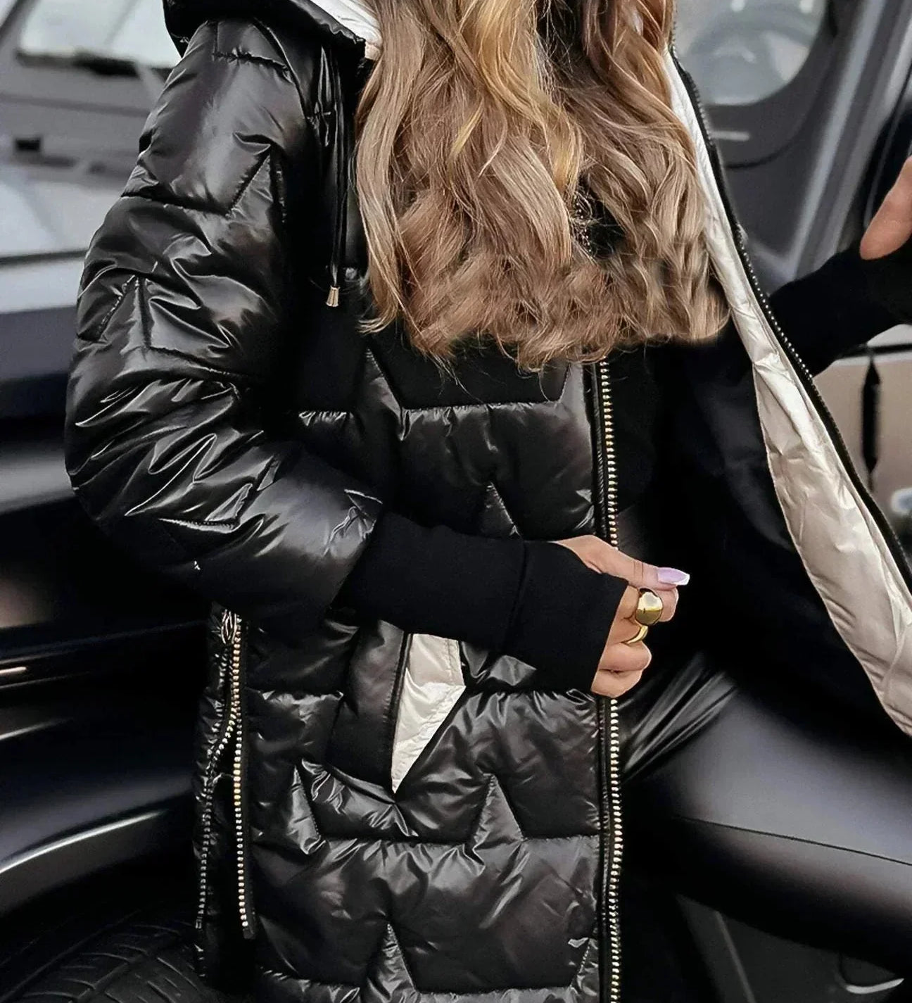 Marcella™ | Elegante cappotto autunnale con cappuccio