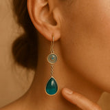 Orecchini in pietra blu