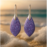 Orecchini con perle viola