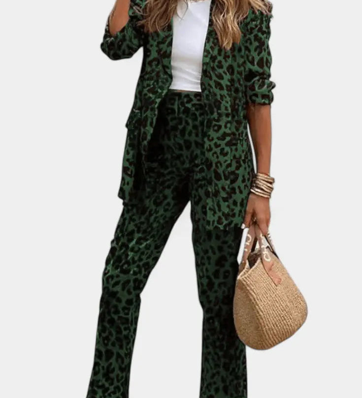 Nusa Leopard Set a Maniche Lunghe