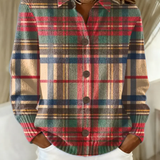 Gloria | Multicolored Checkered Cardigan with Buttons