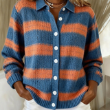 Livia | Striped Knitted Cardigan
