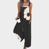 Jumpsuit Relaxed Fit in Nero Stampato