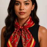 Rossana-huivi (100 % seta - 68 cm)