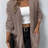 Maglione aperto rosa