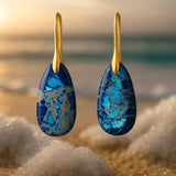 Orecchini a laguna blu