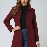 Petra - Cappotto invernale da donna con bottone