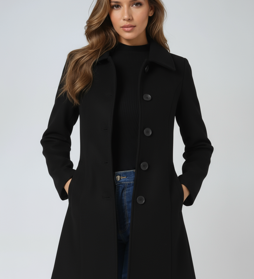 Petra - Cappotto invernale da donna con bottone
