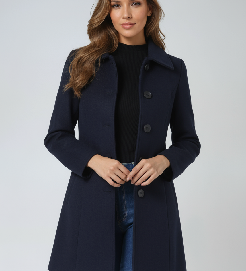Petra - Cappotto invernale da donna con bottone