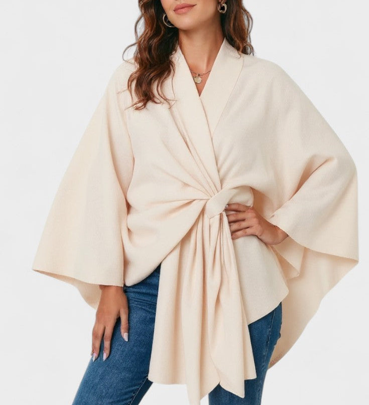 Yvette | Poncho Drappeggiato Elegante
