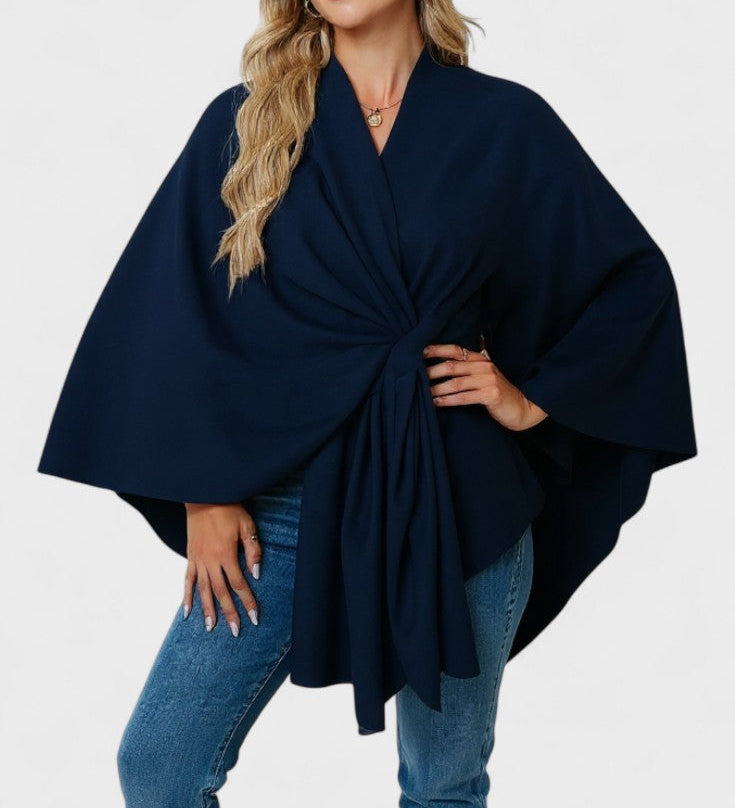 Yvette | Poncho Drappeggiato Elegante