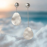 Orecchini a goccia dorati con cristalli