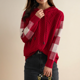 Emily | Maglione con Cappuccio a Treccia Elegante