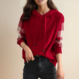 Emily | Maglione con Cappuccio a Treccia Elegante
