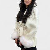 Dagmar™ | Cappotto elegante con pelliccia ecologica