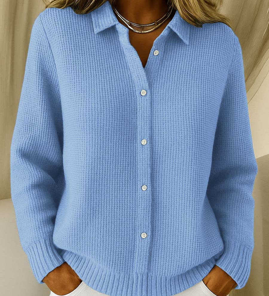 Adéla – Camicia elegante da donna in maglia con bottoni