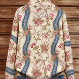 Eulalia™ | Cardigan a Strisce Rosa Rampicante