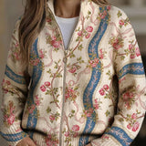 Eulalia™ | Cardigan a Strisce Rosa Rampicante