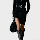 Veronika™ | Abito midi in suede