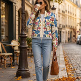 Tabitha™ | Floral Garden Zip Cardigan