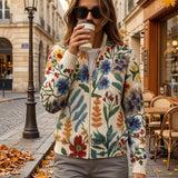 Tabitha™ | Floral Garden Zip Cardigan