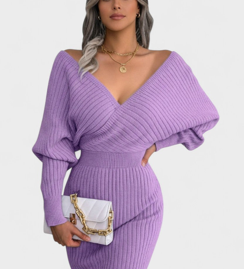 Klara™ | Abito avvolgente elegante con scollo a V