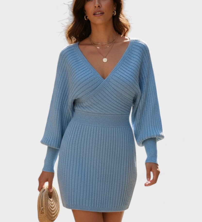 Klara™ | Abito avvolgente elegante con scollo a V