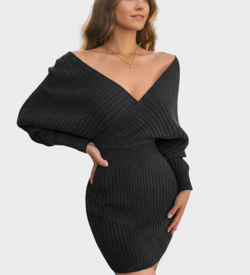 Klara™ | Abito avvolgente elegante con scollo a V