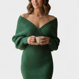 Klara™ | Abito avvolgente elegante con scollo a V